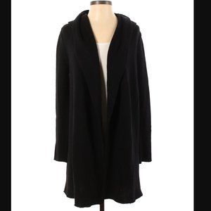 Vince Black Cashmere Hooded Cardigan - HOLES need repair - Size S